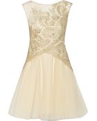 Notte By Marchesa Embroidered Tulle Dress - Lyst
