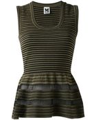 M Missoni Striped Tank Top - Lyst