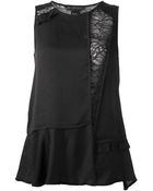 Marc By Marc Jacobs Lace Panel Top - Lyst