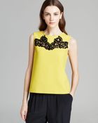 Diane von Furstenberg Tank Betty Lace Detail - Lyst