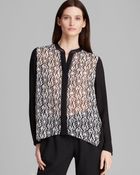 T Tahari Driya Print Blouse - Lyst