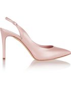 Casadei Leather Slingback Pumps - Lyst