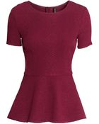 H&M Peplum Top - Lyst