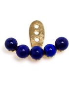 Yvonne Léon 18Kt Gold And Lapis Lazuli Lobe Earring - Lyst
