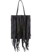 Marni Fringed Biker Bag - Lyst