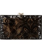 Charlotte Olympia Pandora Lace Clutch - Lyst
