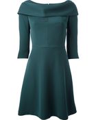 Carven Cowl Neck Cady Dress - Lyst