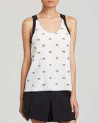 Tibi Tank - Knot Print Colorblock - Lyst