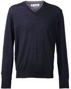 Brunello Cucinelli V-neck Sweater - Lyst