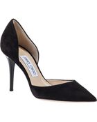 Jimmy Choo Addison D'Orsay Pump Black Suede - Lyst