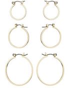 Topshop Mini Hoops Set - Lyst