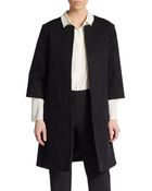Ellen Tracy Textured Stretch Cotton Jacket - Lyst