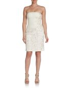 Sue Wong Embellished Strapless Dress - Lyst
