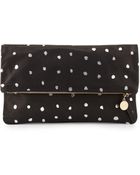 Clare Vivier Supreme Dotted Fold-Over Clutch Bag - Lyst