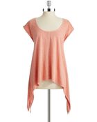DKNY Knotted Sharkbite Top - Lyst