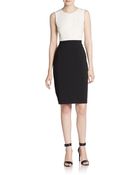 BCBGMAXAZRIA Blaire Sleeveless Combo Dress - Lyst