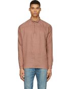 Visvim Brown Kerchief Tunic Shirt - Lyst