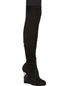 Le Silla 120Mm Suede Wedged Boots - Lyst