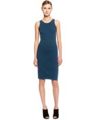 Donna Karan New York Sleeveless Fitted Dress - Lyst