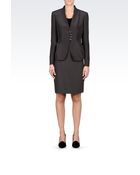 Armani Silk Cady Skirt Suit - Lyst