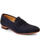 Dieppa Restrepo Blue Penny Loafers - Lyst