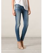 Hudson Skinny Washed Jeans - Lyst