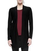 Eileen Fisher Merino Wool Jersey Long Cardigan - Lyst