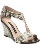 French Connection Unice Wedge Sandals - Lyst