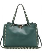 Valentino Rockstud Leather Tote - Lyst