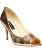 Steven By Steve Madden Fate Metallic Leather Pumps - Lyst