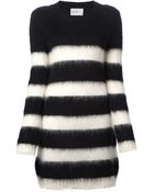 Dondup Long Striped Sweater - Lyst
