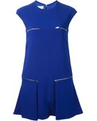 Stella McCartney Zip Detail Dress - Lyst