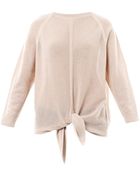Vanessa Bruno Tie Front Cashmere and Wool Blend Sweater - Lyst