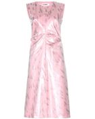 Jil Sander Silk-Blend Dress - Lyst