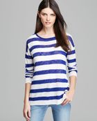 Nydj Stripe Sweater with Ribbed Tank - Lyst
