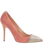 J.Crew Collection Roxie Glitter Suede Pumps - Lyst