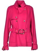 Versace Jeans Couture Coat - Lyst