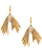 Oscar de la Renta Golden Wave Drop Earrings - Lyst