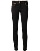 Roberto Cavalli Leopard Print Skinny Jeans - Lyst