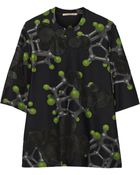 Christopher Kane Mesh-Appliquã© Printed Neoprene Top - Lyst