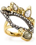 Alexis Bittar Pyrite Rocky Ring - Lyst