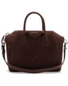 Givenchy Antigona Small Suede Tote - Lyst
