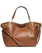 Michael Kors Jet Set Travel Leather Satchel - Lyst