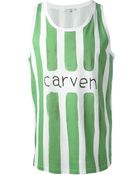 Carven Striped Tank Top - Lyst