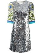 Dolce & Gabbana 'Sicilia' Sequined Dress - Lyst