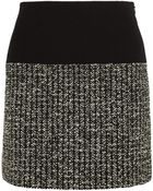 Bouchra Jarrar Bouclé-Tweed And Crepe Mini Skirt - Lyst