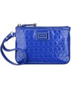 Nine West 9S Embossed Mini Wristlet - Lyst