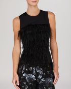 BCBGMAXAZRIA Top - Shilow Feather Fringe - Lyst