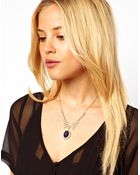 Asos Jewel Cameo Necklace - Lyst