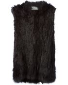 Yves Salomon Hooded Vest - Lyst